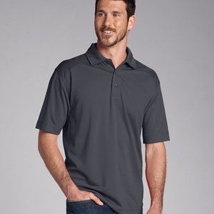 Mens Cutter & Buck Gray Polo Medium